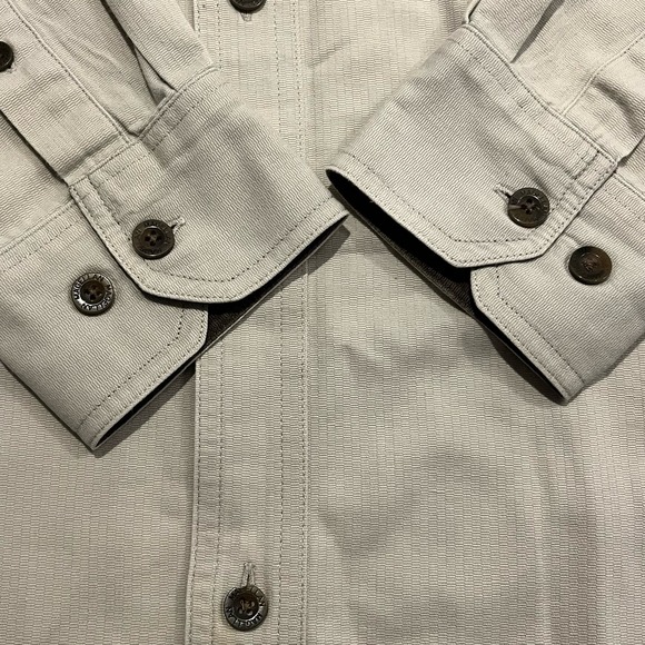 Magellan Men’s Medium Tan Button Down Men’s Pocket Shirt‎ - Picture 2 of 14